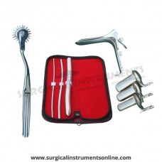 Hegar uterine dilator 3 pieces set,3-4, 5-6, 15-16, pinwheel, grave large, collin 3pcs